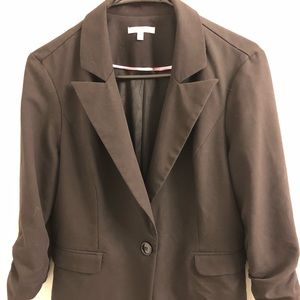 3/4 Sleeved Black Blazer